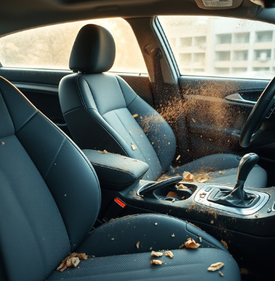 poussière voiture